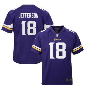 Minnesota Vikings Justin Jefferson Jersey (Youth S)